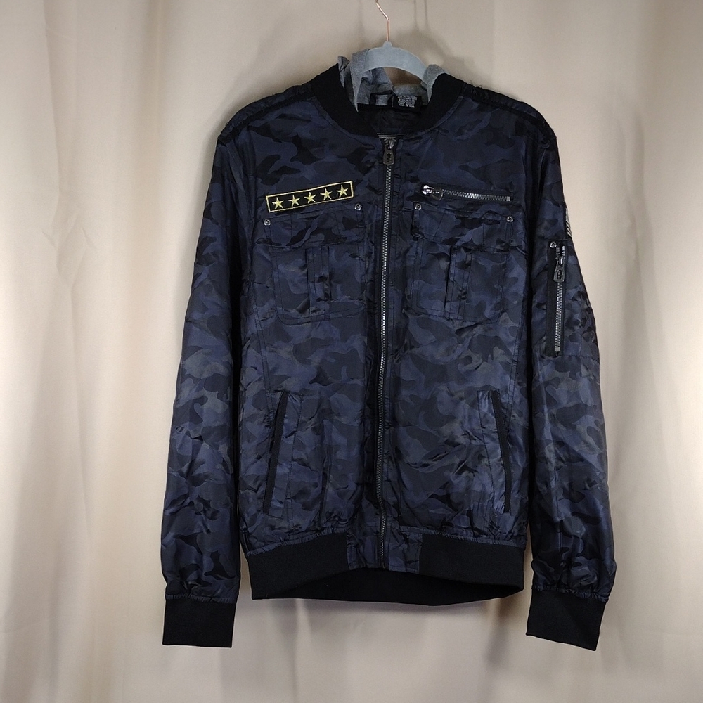 Premium Outfitters Civil Sektor Large Men's Streetwear Camouflage Bomber Jacket